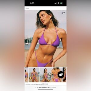 Purple Bikini Set Princess Polly